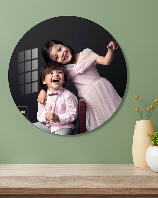 Circular Acrylic Glass Photo : Glass Print Photo