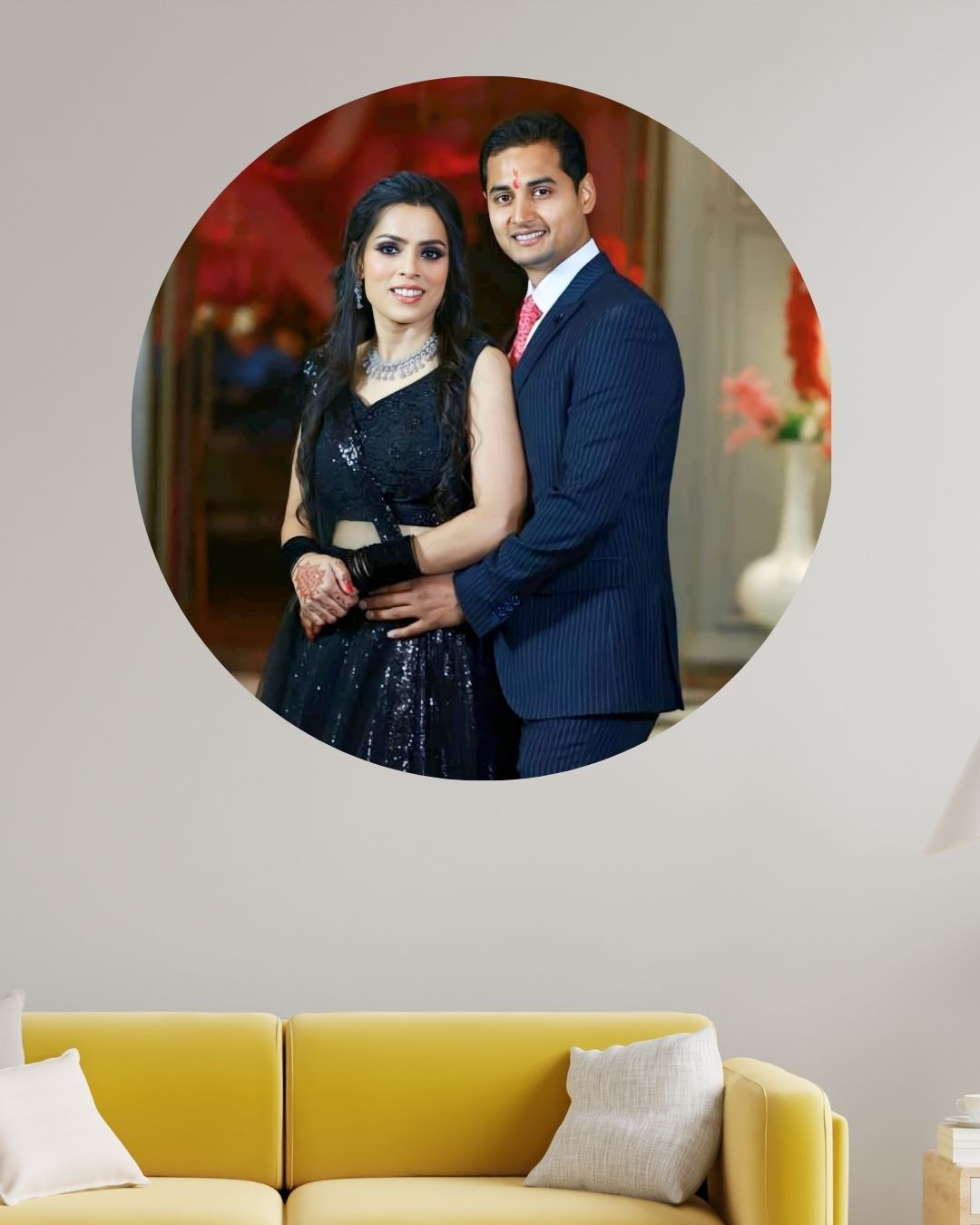 Best Valentine Day Gift : Circular Acrylic Glass Photo