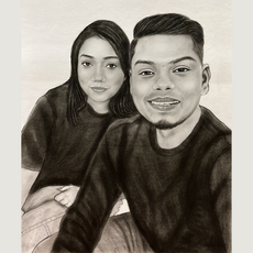 Order a Sketch Gift for Girlfriend or Boyfriend | Custom Sketch Drawing & Sketch Photo Frame Online | Sketches by Expert Artists