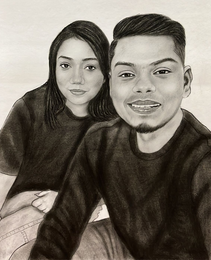 Order a Sketch Gift for Girlfriend or Boyfriend | Custom Sketch Drawing & Sketch Photo Frame Online | Sketches by Expert Artists