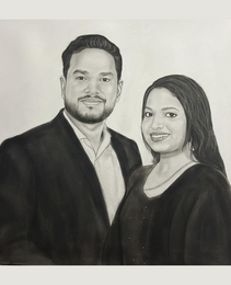 Buy Portrait Sketch Online | Get a Hand-Drawn Sketch Painting / Pencil Portrait Frame | Realistic Portrait Sketch by Top Portrait Sketch Artists