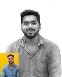 Buy Portrait Sketch Online | Get a Hand-Drawn Sketch Painting / Pencil Portrait Frame | Realistic Portrait Sketch by Top Portrait Sketch Artists