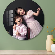 Circular Acrylic Glass Photo : Glass Print Photo