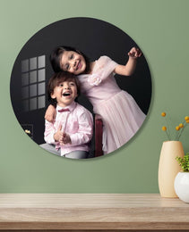 Circular Acrylic Glass Photo : Glass Print Photo