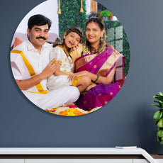 Circular Acrylic Glass Photo : Glass Print Photo