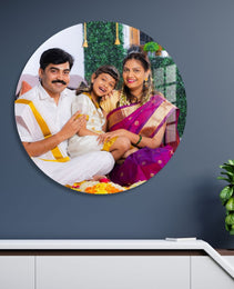 Circular Acrylic Glass Photo : Glass Print Photo