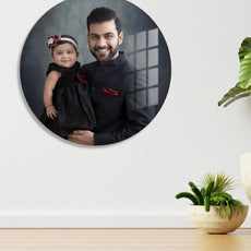 Circular Acrylic Glass Photo : Glass Print Photo