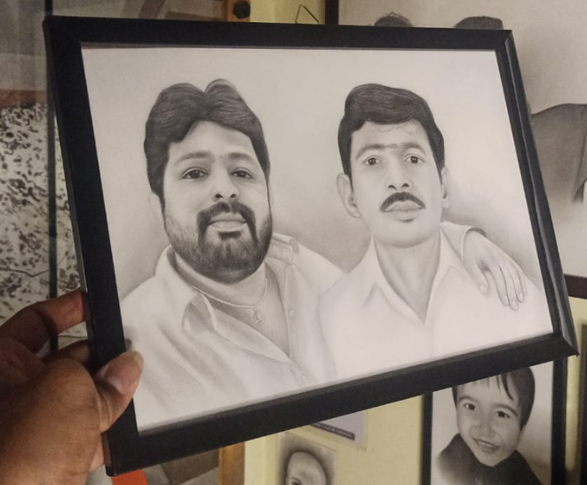 Order a Portrait Sketch from the Best Sketch Artist Near You – Custom Pencil Art & Sketch Frames in Delhi, Mumbai, Hyderabad, Bangalore & Chennai and Other Cities