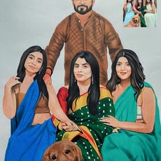 Handmade Pencil Colour Sketch: Transforming Your Photos into Unique Sketch Style Art for Memorable Gifts