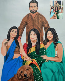 Handmade Pencil Colour Sketch: Transforming Your Photos into Unique Sketch Style Art for Memorable Gifts