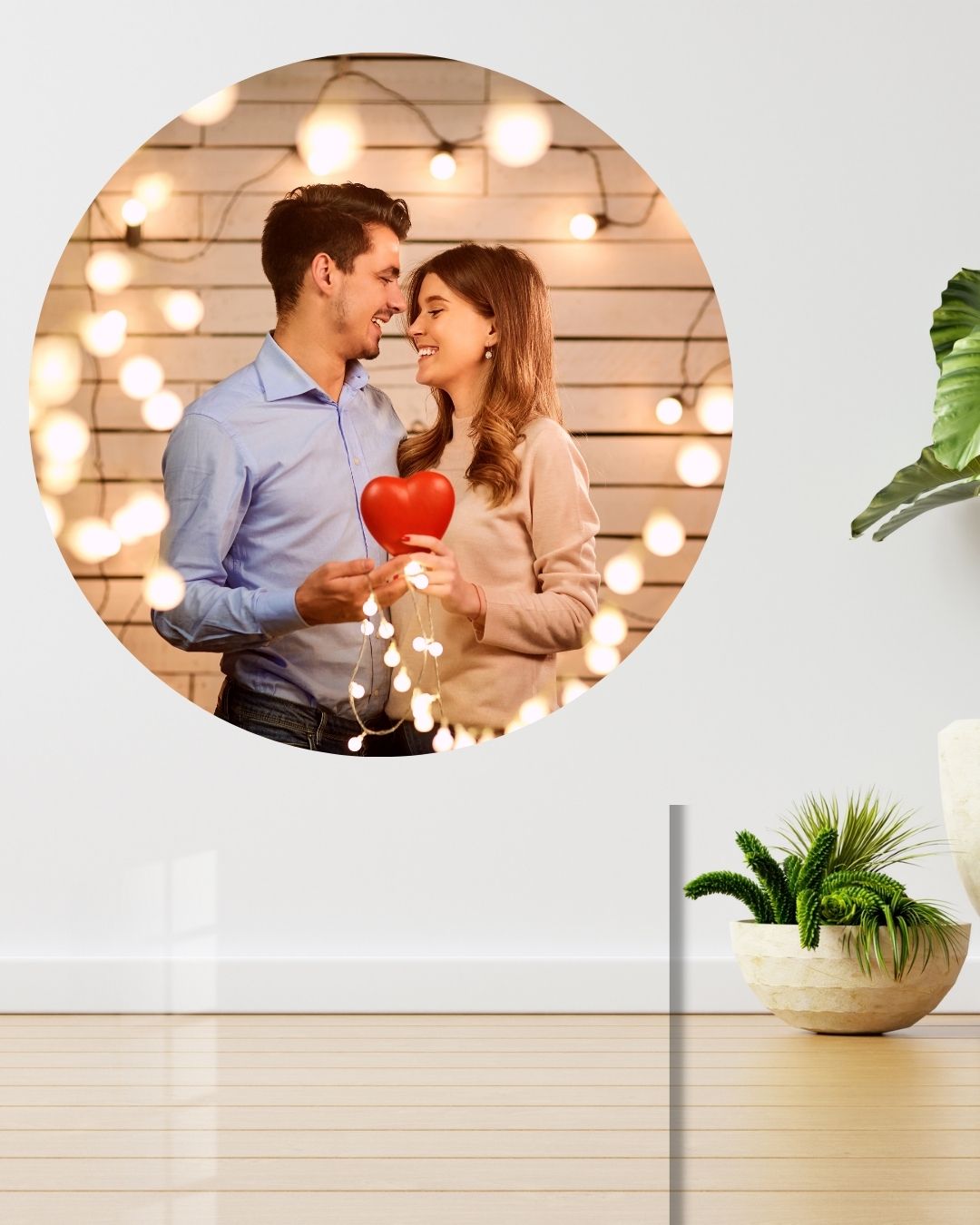 Best Valentine Day Gift : Circular Acrylic Glass Photo