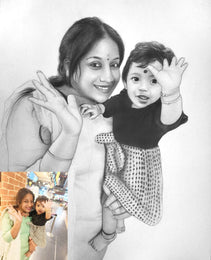 Handmade Pencil Sketch: Transforming Your Photos into Original Graphite Drawings for Personalized Gifts and Special Occasions