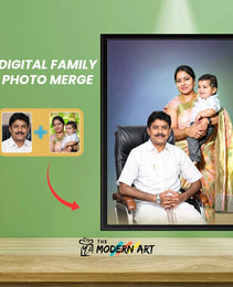 Combining Different Pictures Together - Merge Family Photos - Restore Damaged Photos
