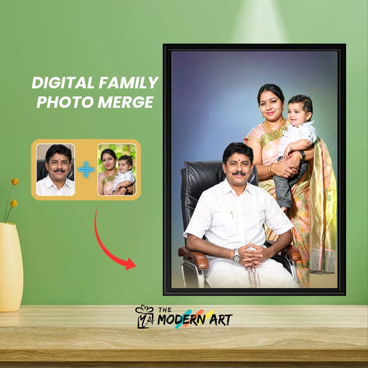 Combining Different Pictures Together - Merge Family Photos - Restore Damaged Photos