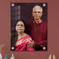 Anniversary Photo Frames – HD Acrylic Glass Print, Unique Photo Design for Special Moments | Latest 3D Acrylic Frame