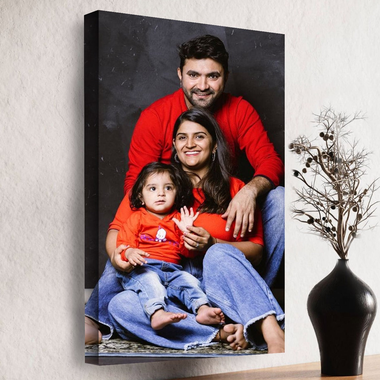 Couple Canvas Oil Painting | Anniversary Photo Gift | Premium Canvas Photo Frame | Digital Oil Painting for Couple