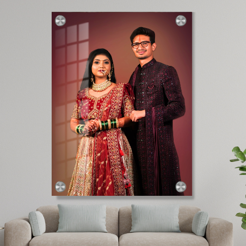 Anniversary Photo Frames – HD Acrylic Glass Print, Unique Photo Design for Special Moments | Latest 3D Acrylic Frame