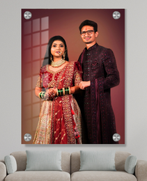 Anniversary Photo Frames – HD Acrylic Glass Print, Unique Photo Design for Special Moments | Latest 3D Acrylic Frame