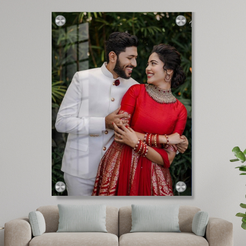 Anniversary Photo Frames – HD Acrylic Glass Print, Unique Photo Design for Special Moments | Latest 3D Acrylic Frame