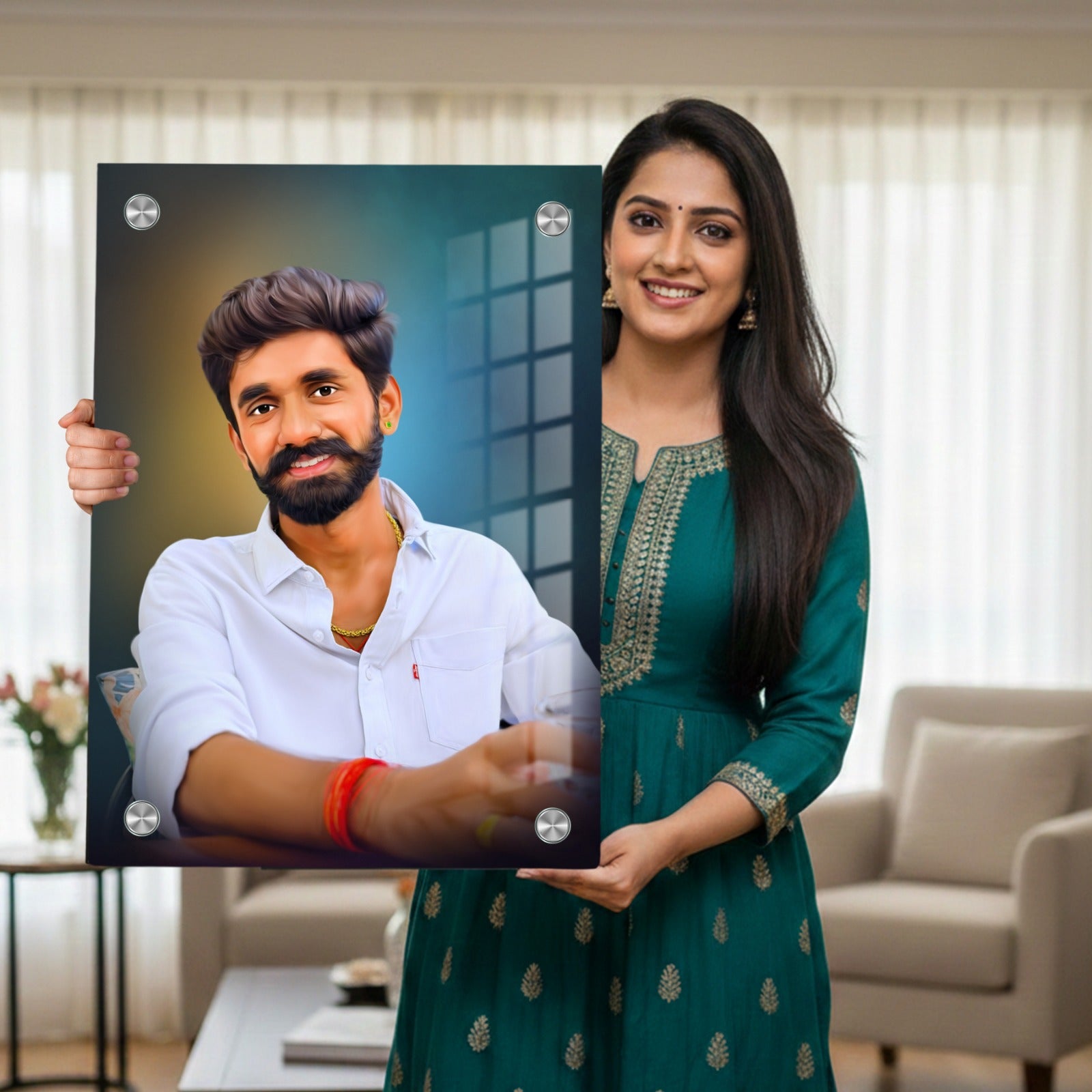 Personalized Acrylic Glass Photo:Glass Print Photo