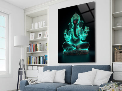 Ganesh Ji Acrylic Glass Wall Art | Ganesh Wall Art | Panoramic Wall Decor | Abstract Wall Decor | Housewarming Gifts | Home Decor | Gifts For Her 2