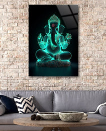 Ganesh Ji Acrylic Glass Wall Art | Ganesh Wall Art | Panoramic Wall Decor | Abstract Wall Decor | Housewarming Gifts | Home Decor | Gifts For Her 2