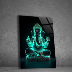 Ganesh Ji Acrylic Glass Wall Art | Ganesh Wall Art | Panoramic Wall Decor | Abstract Wall Decor | Housewarming Gifts | Home Decor | Gifts For Her 2
