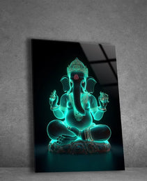 Ganesh Ji Acrylic Glass Wall Art | Ganesh Wall Art | Panoramic Wall Decor | Abstract Wall Decor | Housewarming Gifts | Home Decor | Gifts For Her 2