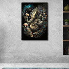 Ganesh Ji Acrylic Glass Wall Art | Ganesh Wall Art | Panoramic Wall Decor | Abstract Wall Decor | Housewarming Gifts | Home Decor | Gifts For Her 4