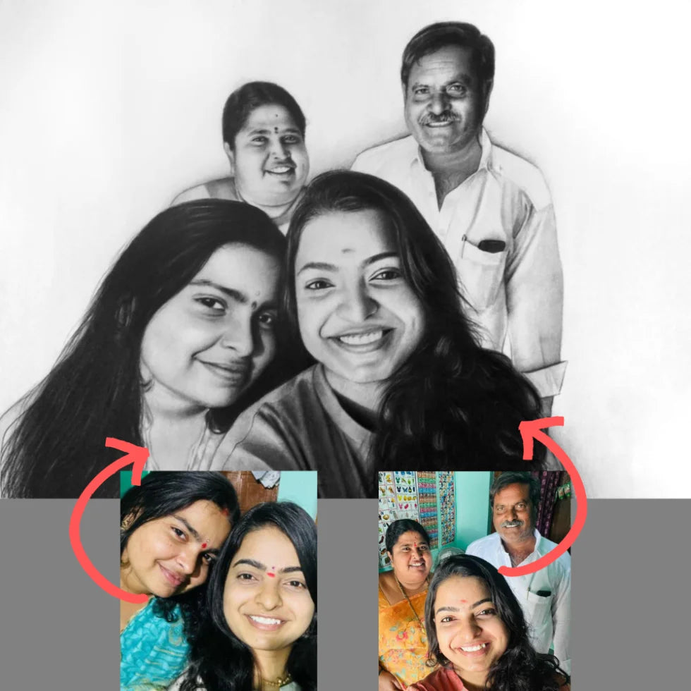 Order a Portrait Sketch from the Best Sketch Artist Near You – Custom Pencil Art & Sketch Frames in Delhi, Mumbai, Hyderabad, Bangalore & Chennai and Other Cities