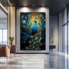 Peacock Wall Decor-Tempered Glass Wall Art-Peacock Wall Art-Glass Printing-Large Wall Art-Wall Hangings-Glass Wall Decor-Animal Wall Decor 4
