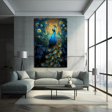 Peacock Wall Decor-Tempered Glass Wall Art-Peacock Wall Art-Glass Printing-Large Wall Art-Wall Hangings-Glass Wall Decor-Animal Wall Decor 4