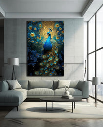 Peacock Wall Decor-Tempered Glass Wall Art-Peacock Wall Art-Glass Printing-Large Wall Art-Wall Hangings-Glass Wall Decor-Animal Wall Decor 4
