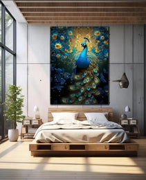 Peacock Wall Decor-Tempered Glass Wall Art-Peacock Wall Art-Glass Printing-Large Wall Art-Wall Hangings-Glass Wall Decor-Animal Wall Decor 4