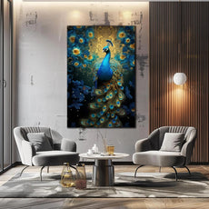 Peacock Wall Decor-Tempered Glass Wall Art-Peacock Wall Art-Glass Printing-Large Wall Art-Wall Hangings-Glass Wall Decor-Animal Wall Decor 4