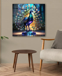 Peacock Wall Decor-Tempered Glass Wall Art-Peacock Wall Art-Glass Printing-Large Wall Art-Wall Hangings-Glass Wall Decor-Animal Wall Decor 5