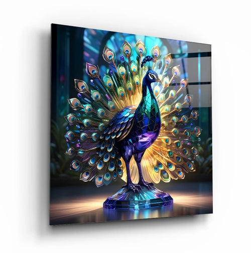 Peacock Wall Decor-Tempered Glass Wall Art-Peacock Wall Art-Glass Printing-Large Wall Art-Wall Hangings-Glass Wall Decor-Animal Wall Decor 5