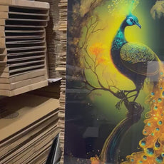 Peacock Wall Decor-Tempered Glass Wall Art-Peacock Wall Art-Glass Printing-Large Wall Art-Wall Hangings-Glass Wall Decor-Animal Wall Decor 4