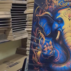 Ganesh Ji Acrylic Glass Wall Art | Ganesh Wall Art | Panoramic Wall Decor | Abstract Wall Decor | Housewarming Gifts | Home Decor | Gifts For Her 4